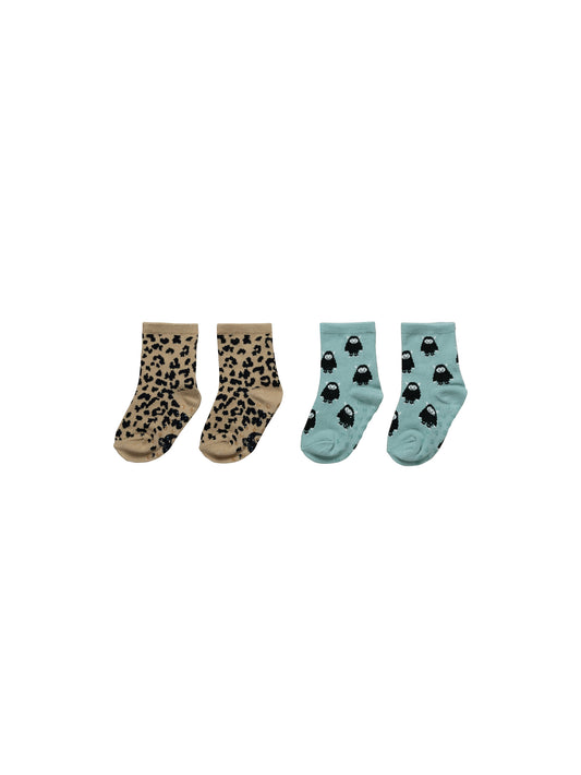 Huxbaby Leopard/Monster Socks