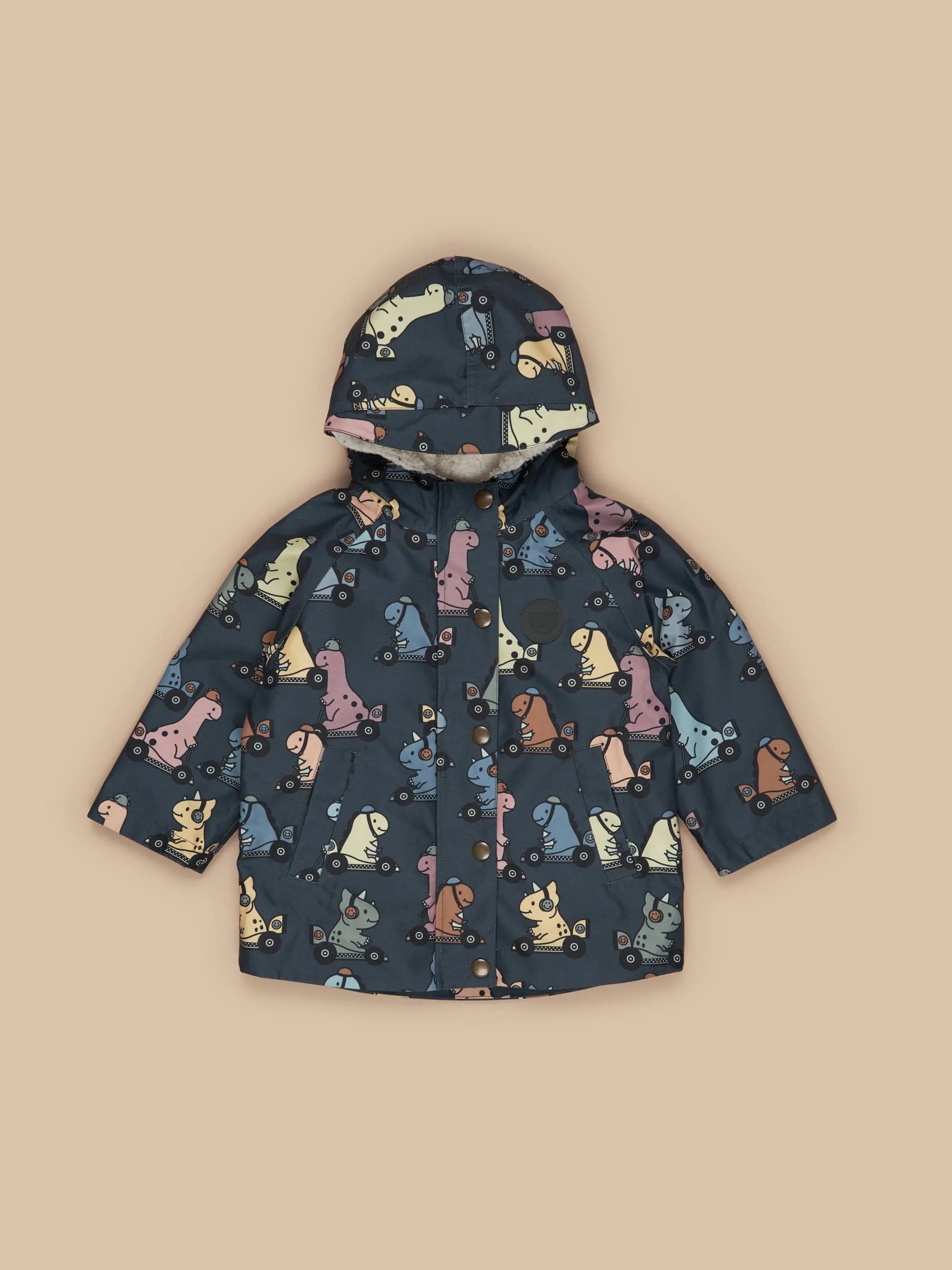 Huxbaby Dino Racer Raincoat