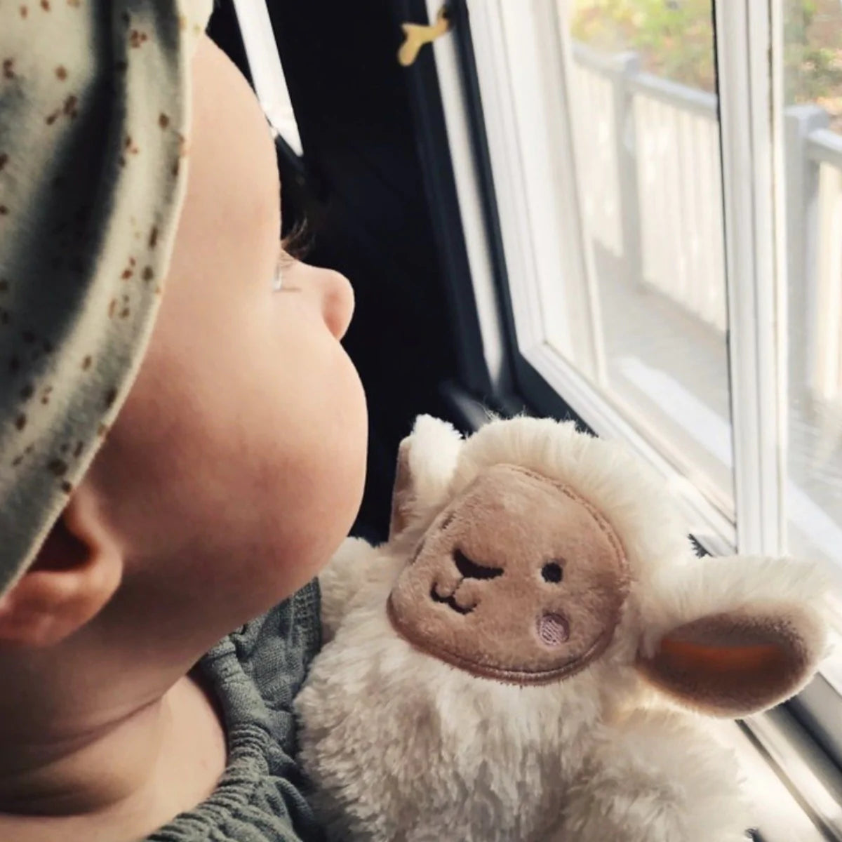 OB Designs Lee Lamb Soft Rattle Toy
