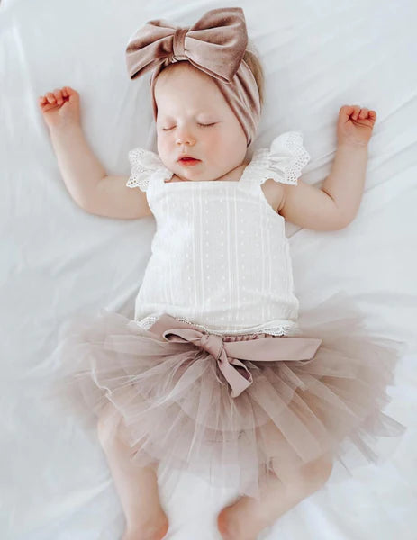 B.F.F. Baby & Little Girl Tutu Long Sleeve Dress in Lucy White – iloveplum