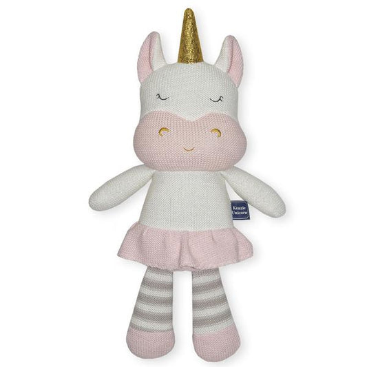 Living Textiles Kenzie the Unicorn Knitted Toy
