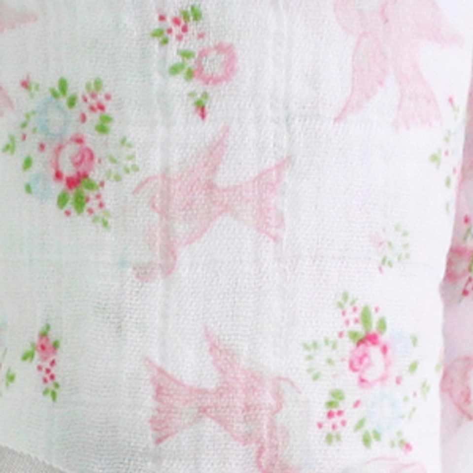 Alimrose Muslin Cotton Swaddle Sweet Birds