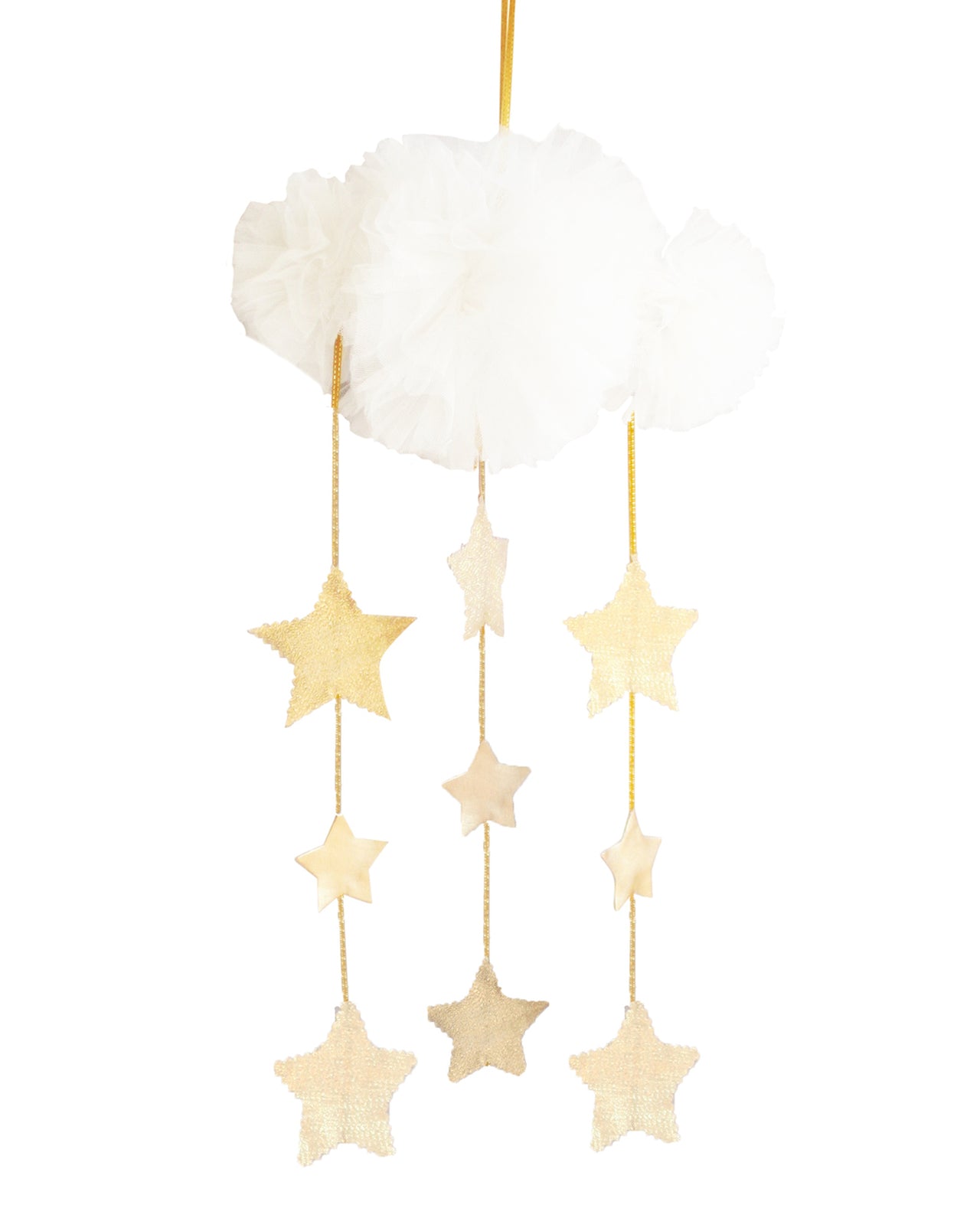 Alimrose Tulle Cloud Mobile - Ivory & Gold