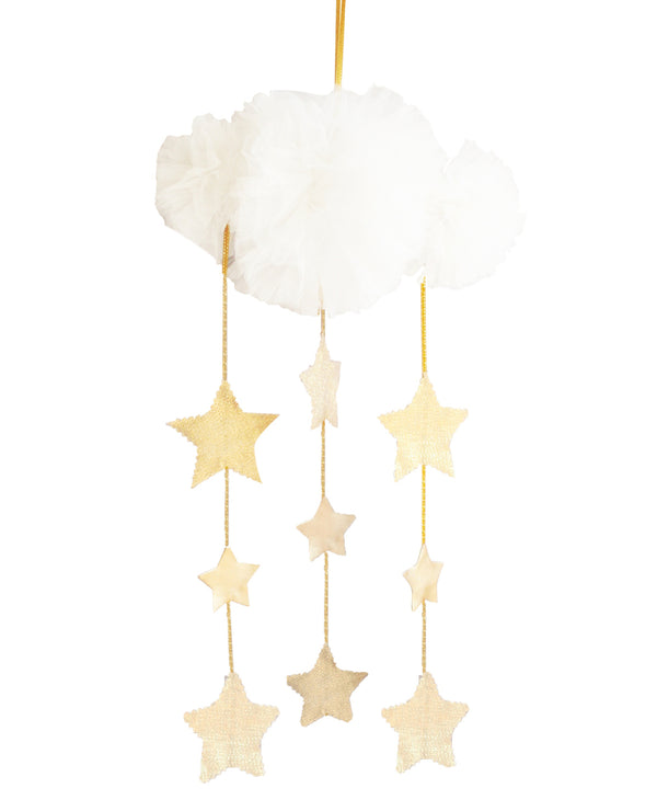 Alimrose Tulle Cloud Mobile - Ivory & Gold