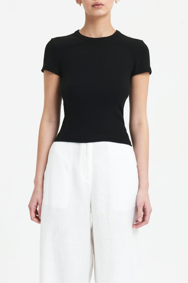 Nude Lucy Monroe Organic Tib Tee Black