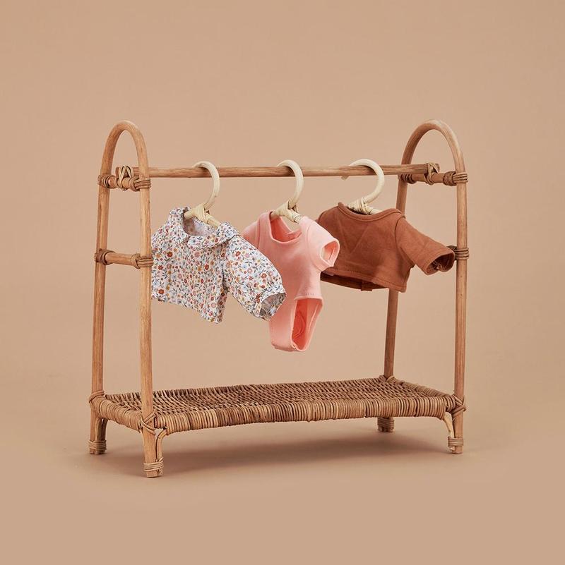 Olli Ella Rattan Dinkum Doll Clothes Rail