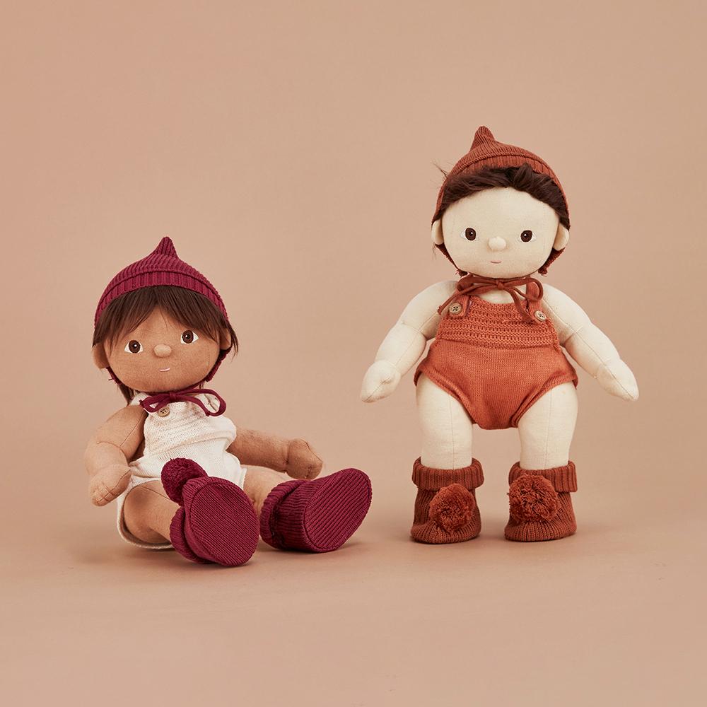 Olli Ella Dinkum Doll Plum Knit Set