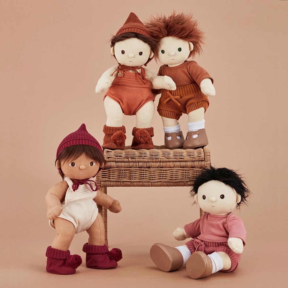 Olli Ella Dinkum Doll Plum Knit Set