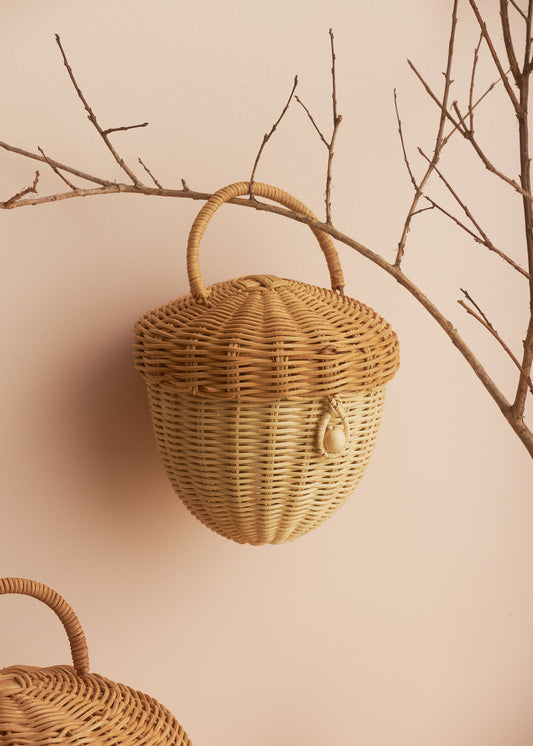 Olli Ella Rattan Acorn Bag