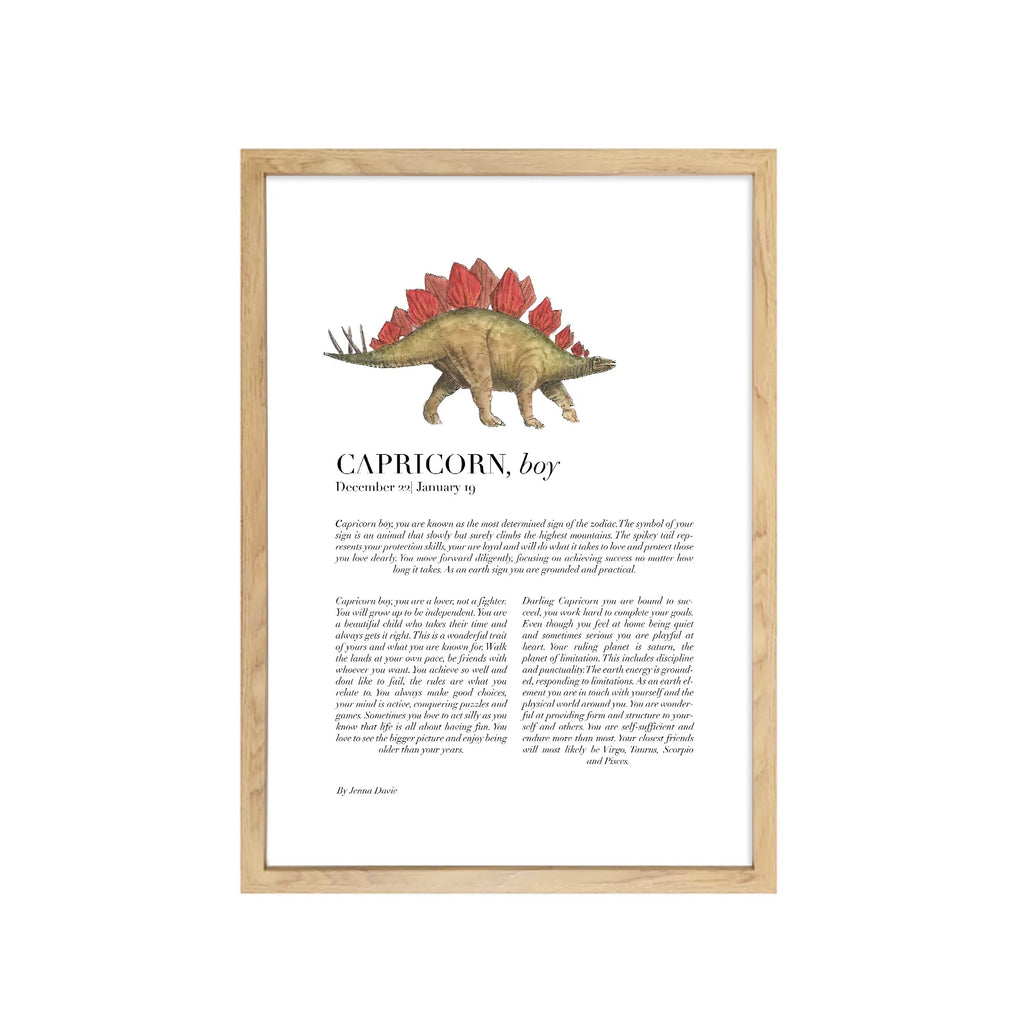 Arty Bub Zodiac Prints Dinosaur