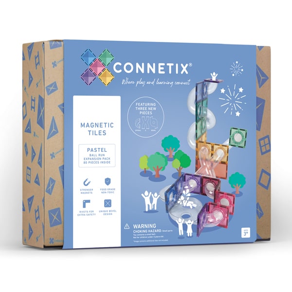 Connetix Pastel Ball Run Expansion Pack 80pc