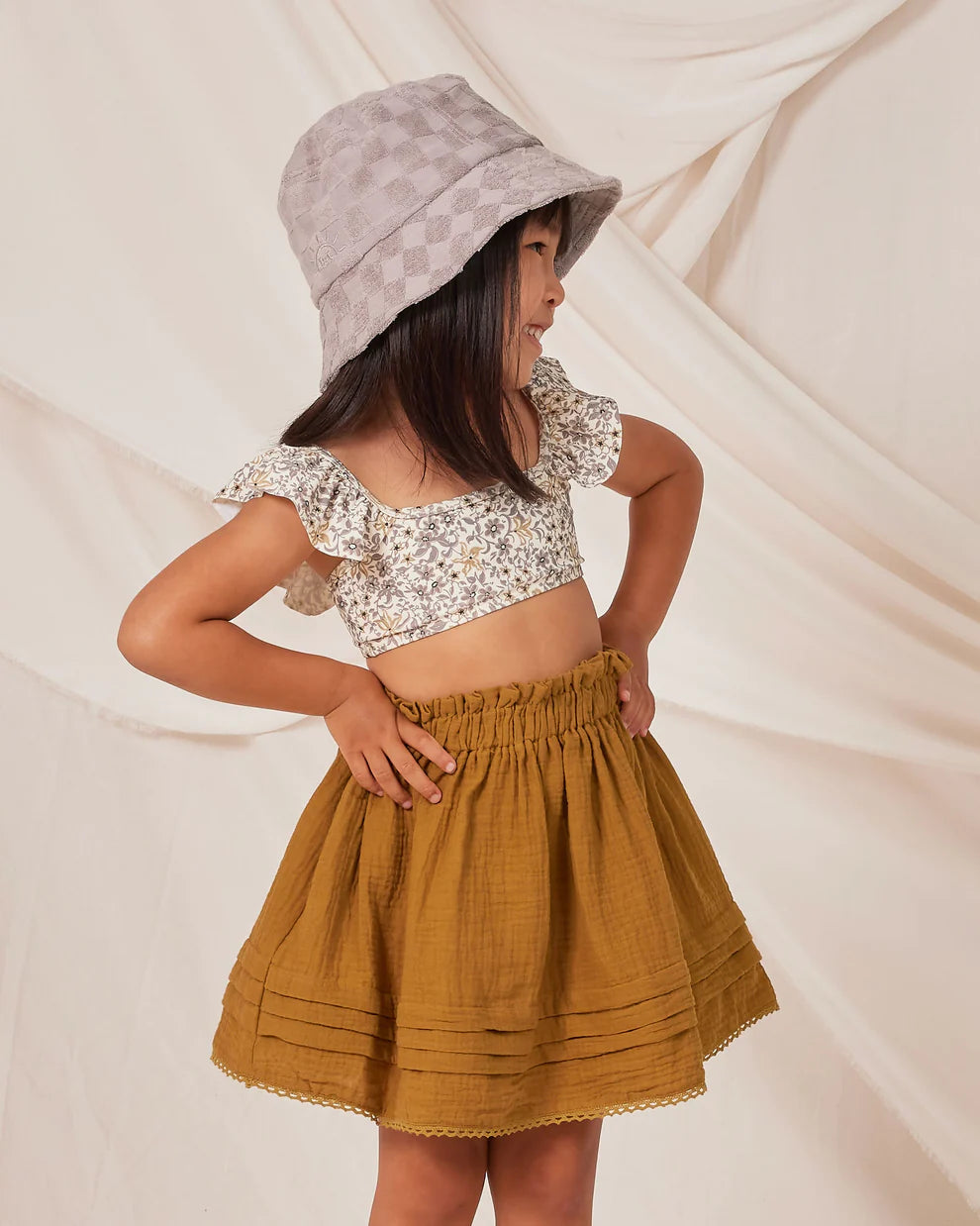 RYLEE + CRU  mae skirt || ochre