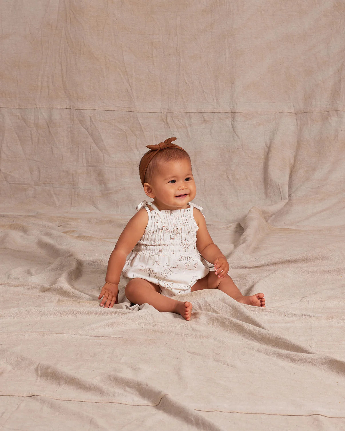 RYLEE + CRU kaia romper || safari toile