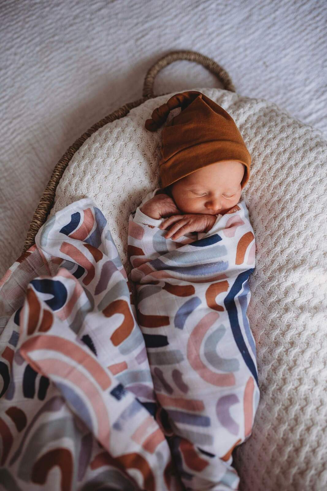 Snuggle Hunny Organic Muslin Wrap - Rainbow Baby