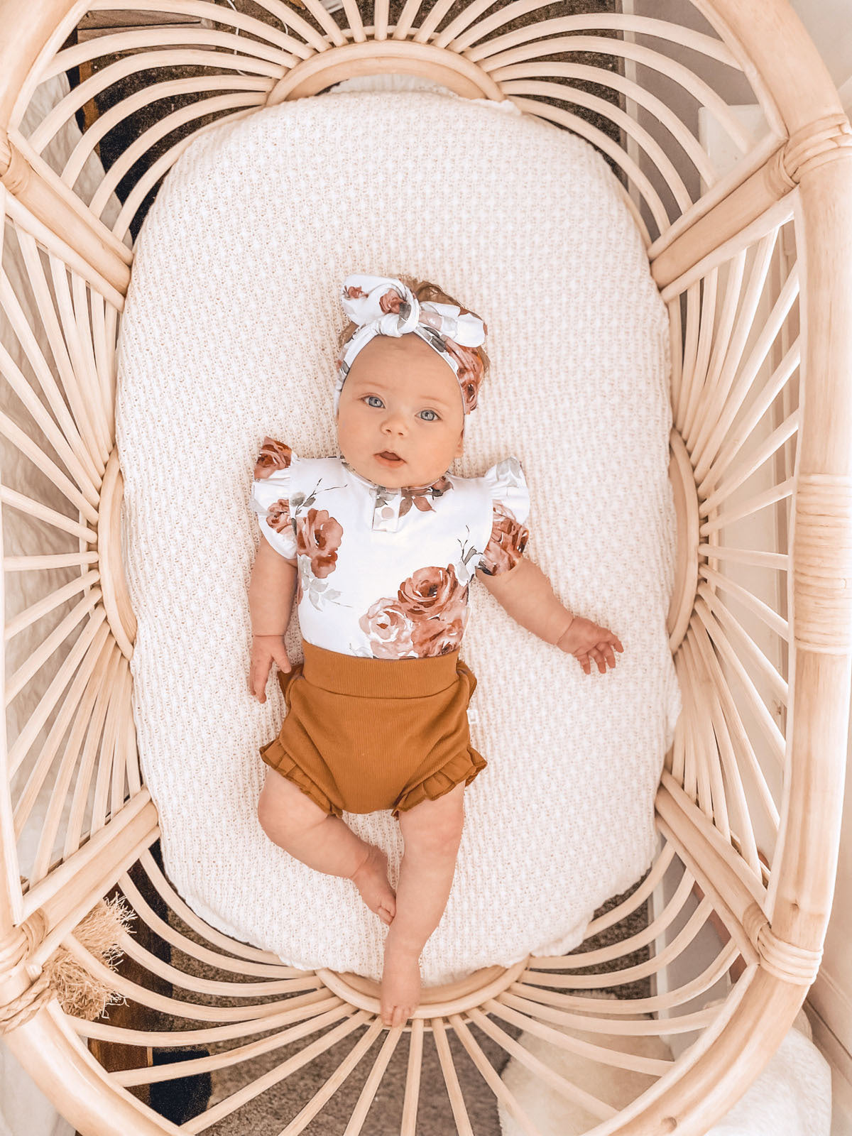 Snuggle Hunny Rosebud Short Sleeve Frill Bodysuit
