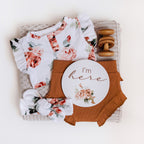 Snuggle Hunny Rosebud Short Sleeve Frill Bodysuit