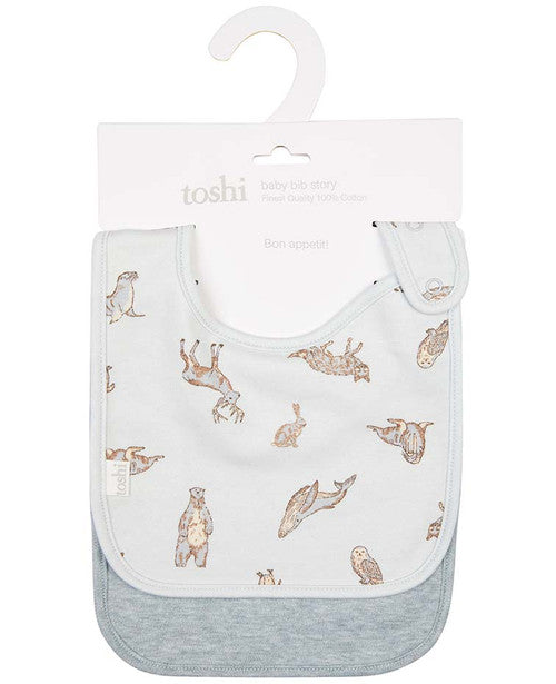 Toshi Baby Bib Story - 2pcs - Assorted