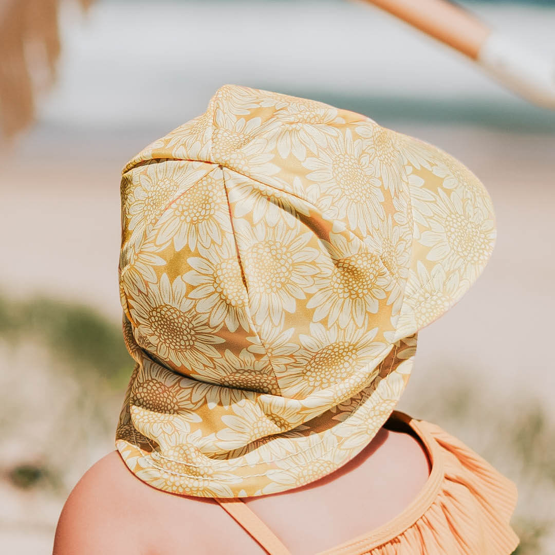 Bedhead Hat - Kids Swim Legionnaire Beach Hat - Sunflower