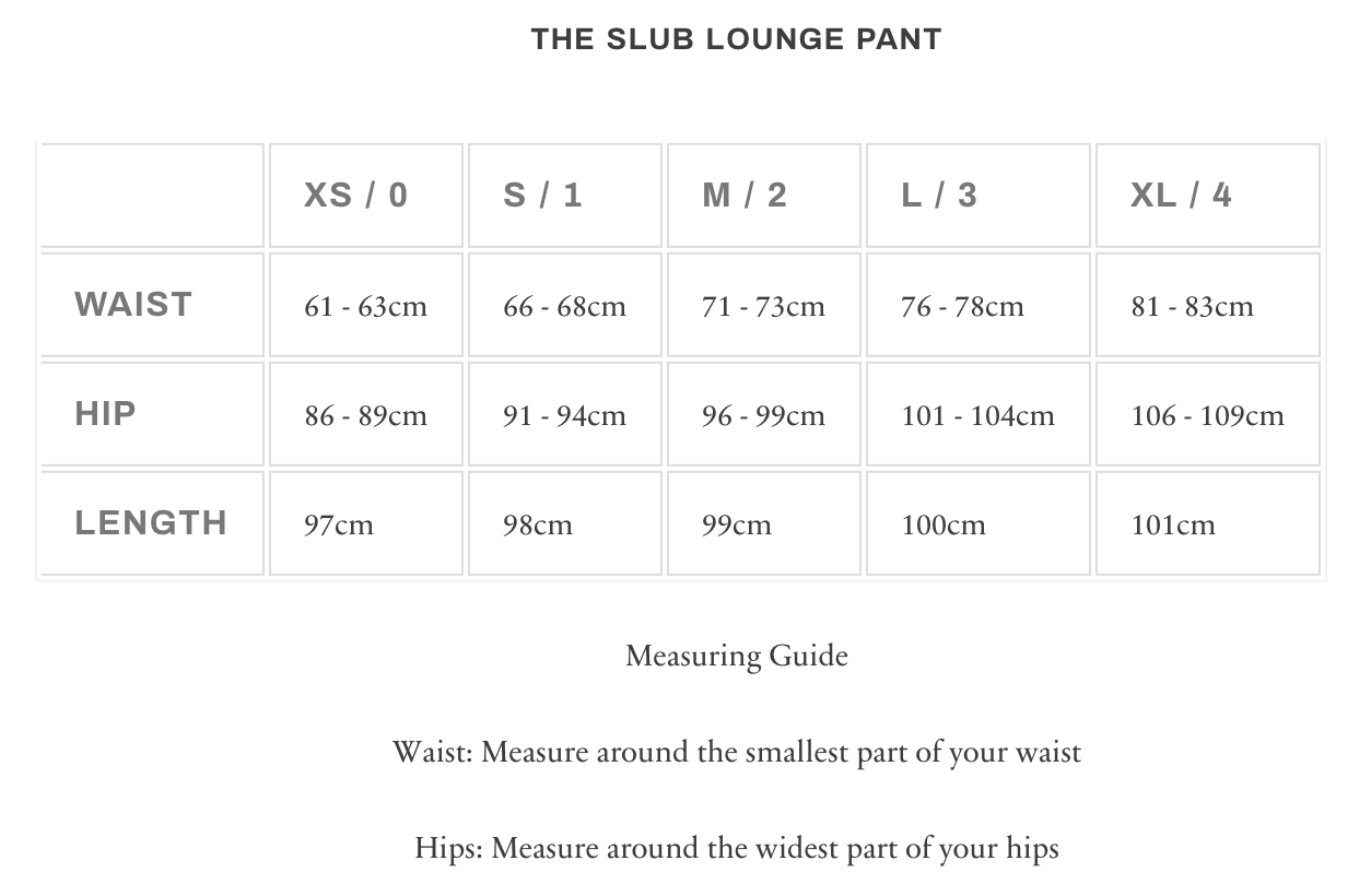 Cloth & Co Slub Lounge Pant - Squid Ink
