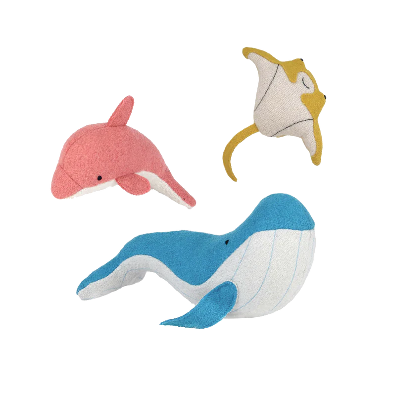 Olli Ella Holdie Folk Set  Ocean Animals