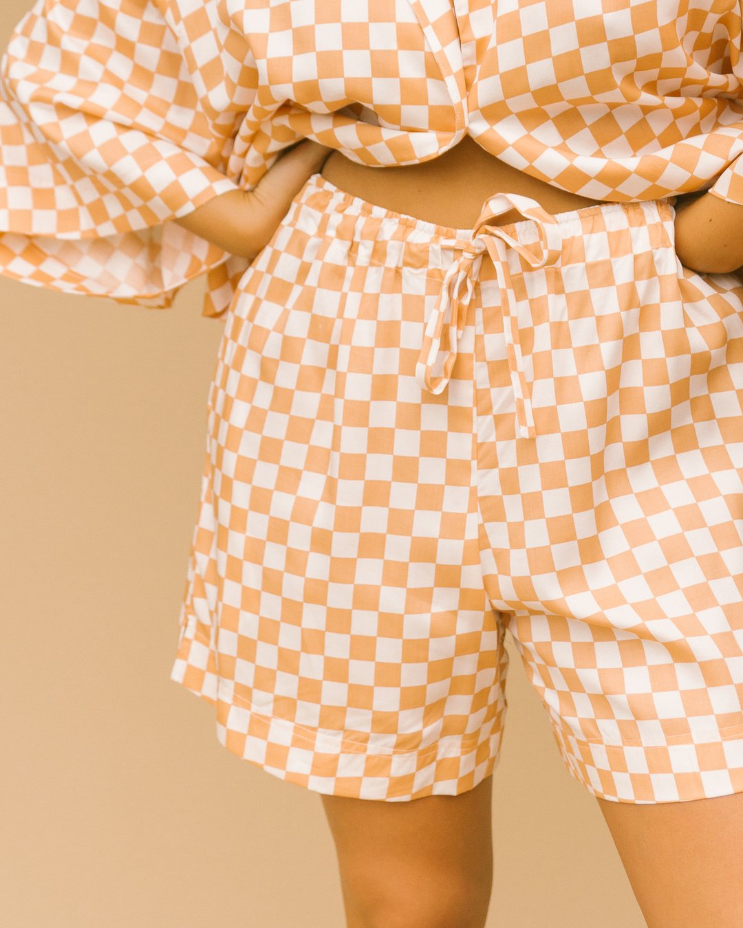 The Lullaby Club Luxe Lounge Short | Checker