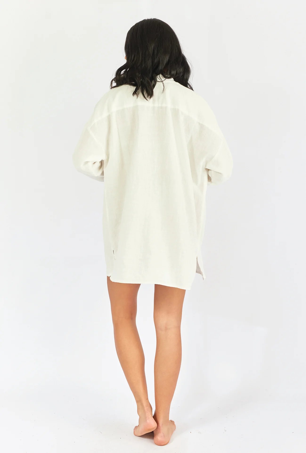 FRANCIA SHIRT DRESS - WHITE