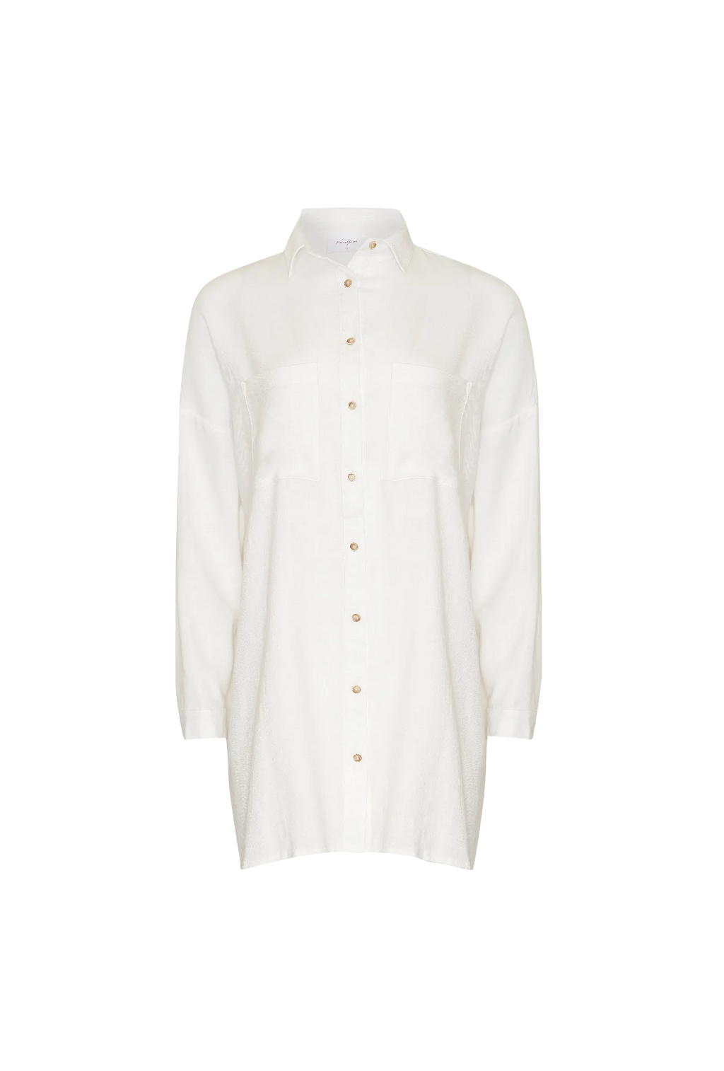 FRANCIA SHIRT DRESS - WHITE