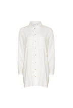 FRANCIA SHIRT DRESS - WHITE