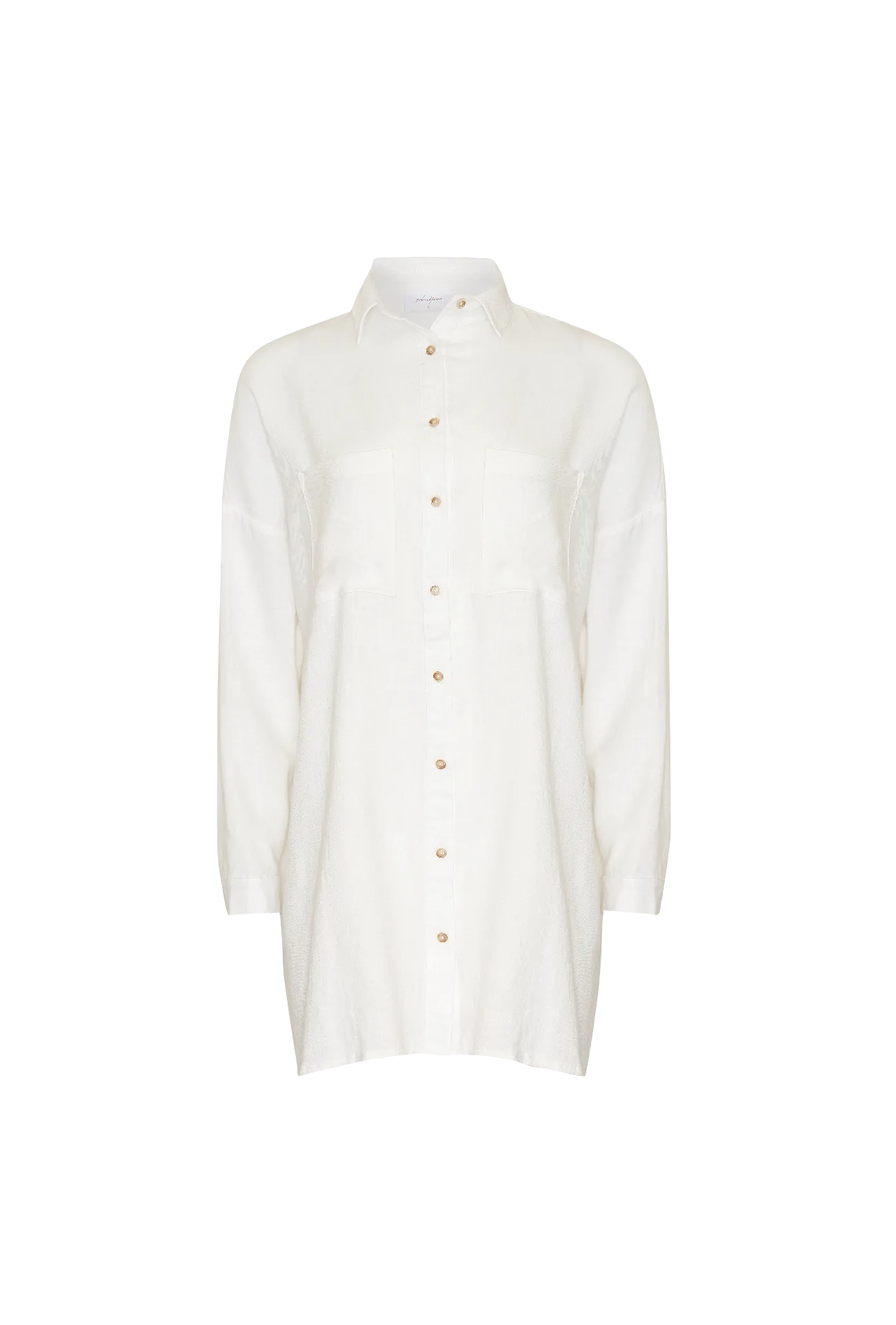 FRANCIA SHIRT DRESS - WHITE
