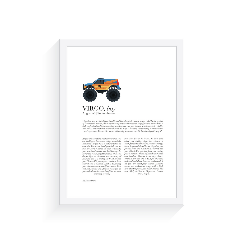 Arty Bub Zodiac Prints Monster Truck