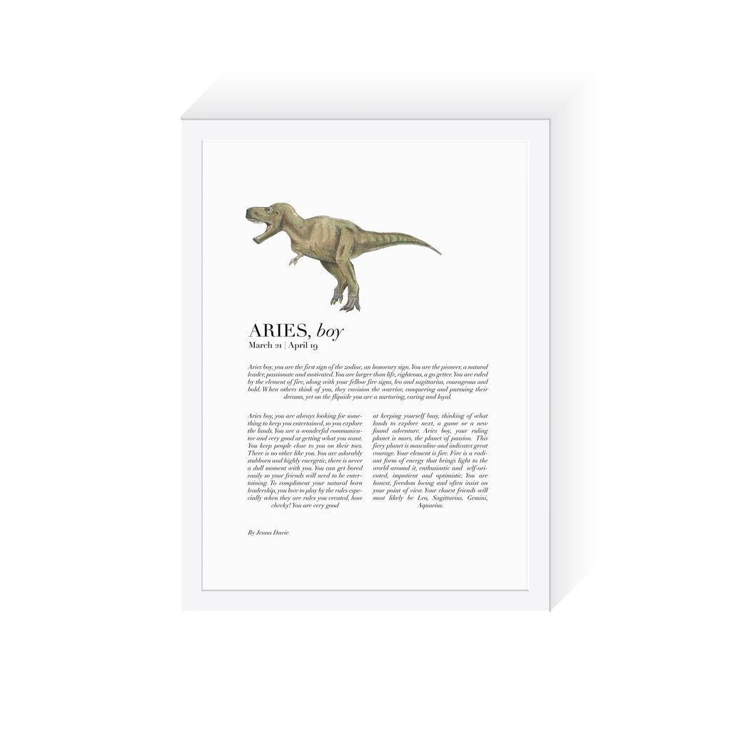 Arty Bub Zodiac Prints Dinosaur