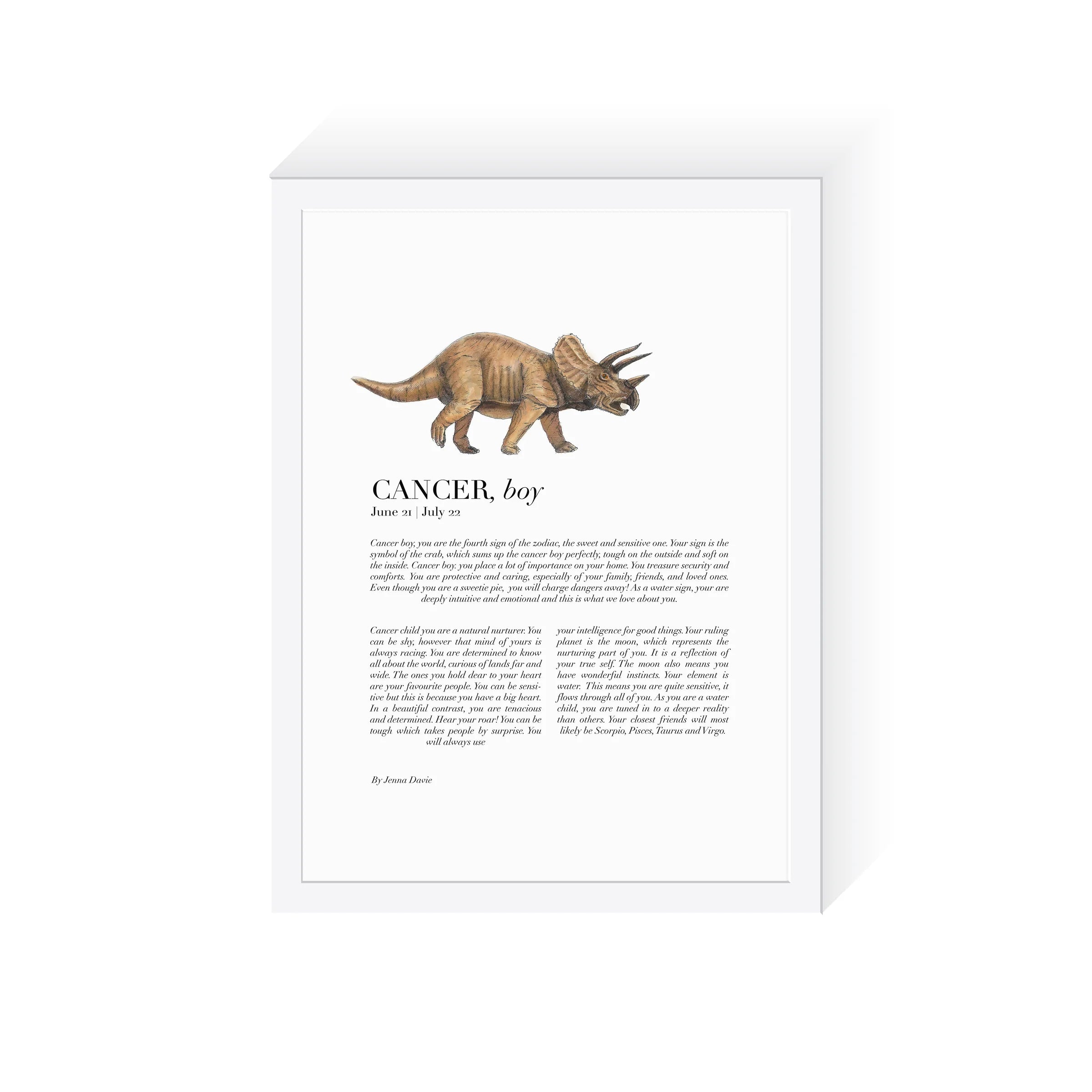 Arty Bub Zodiac Prints Dinosaur