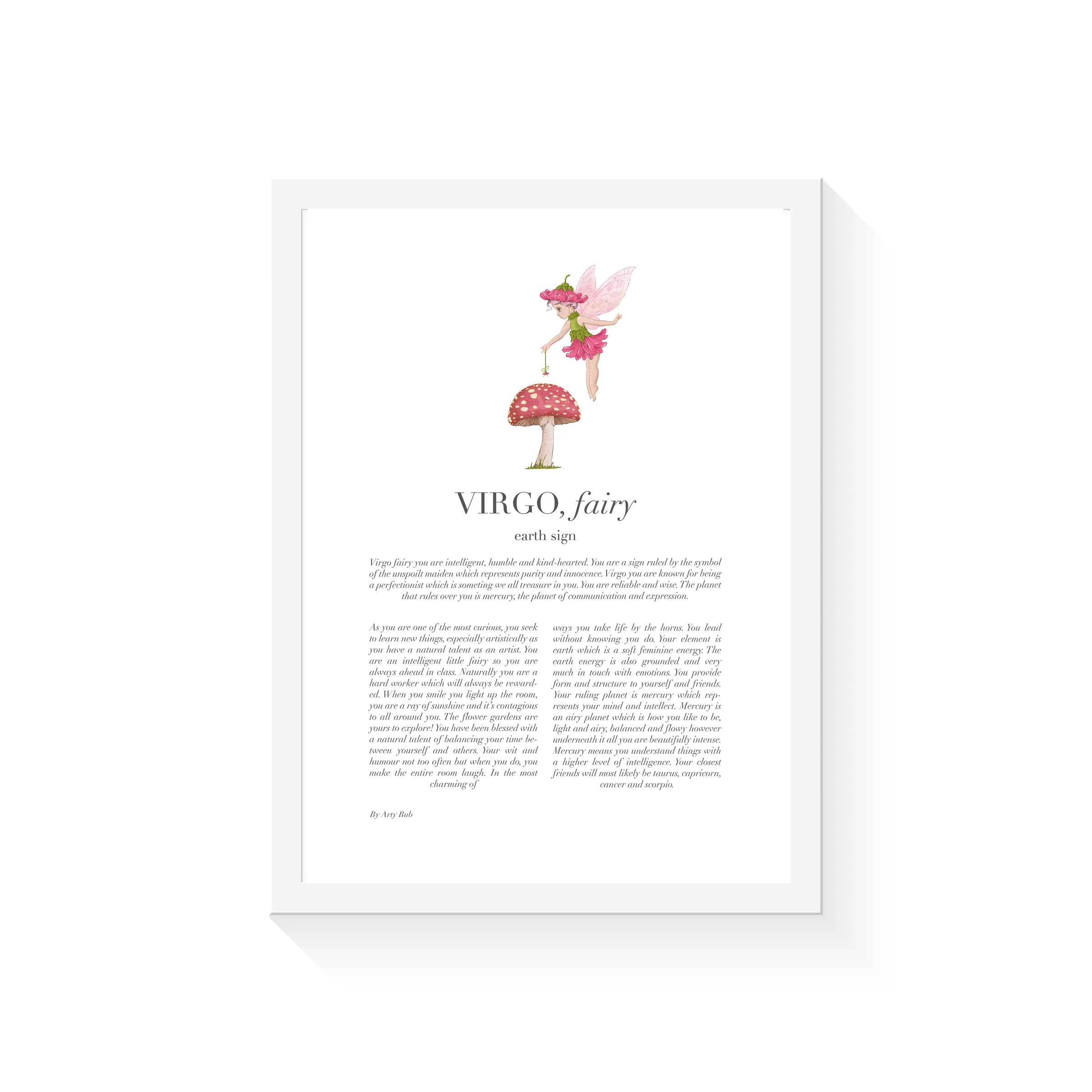 Arty Bub Zodiac Fairy Prints