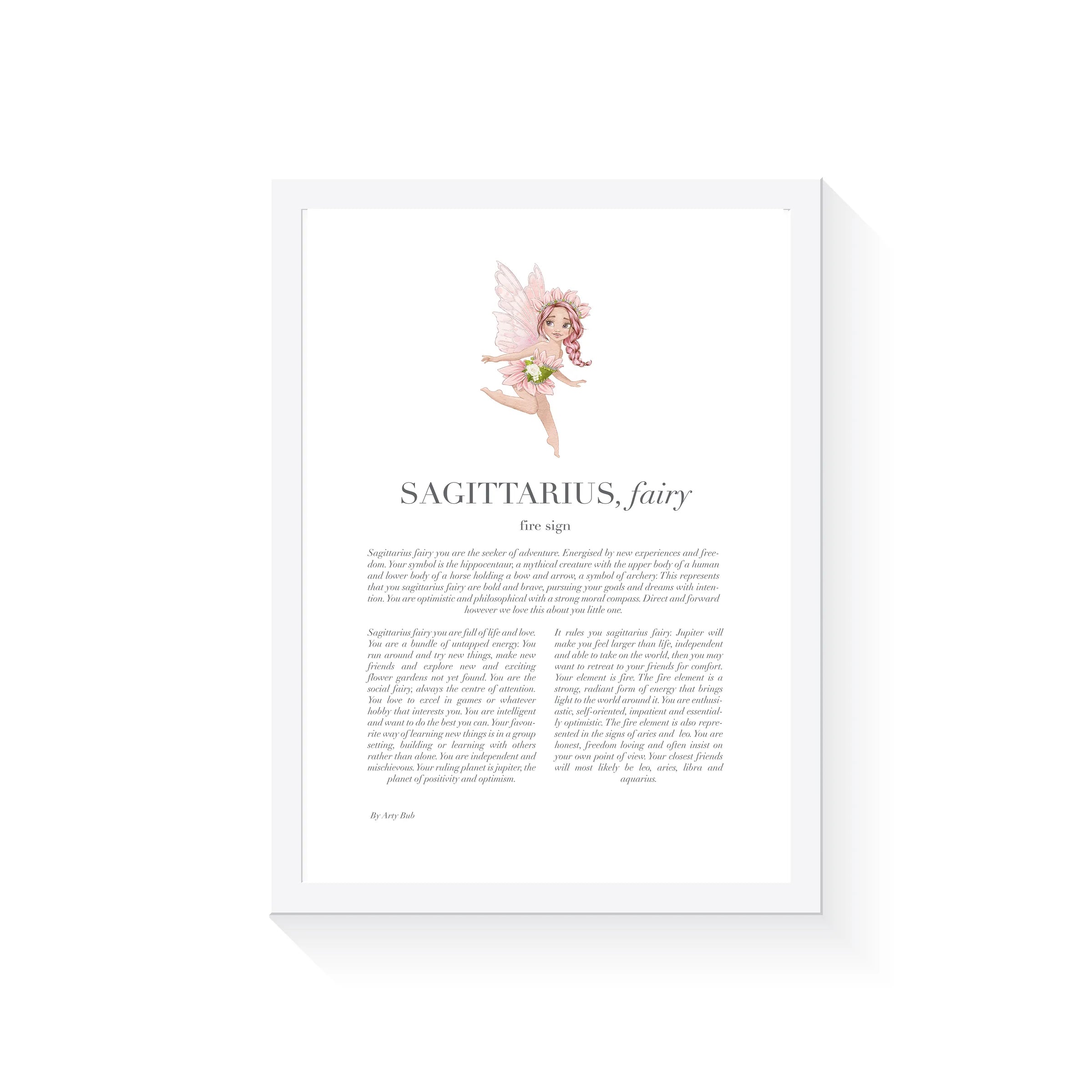 Arty Bub Zodiac Fairy Prints