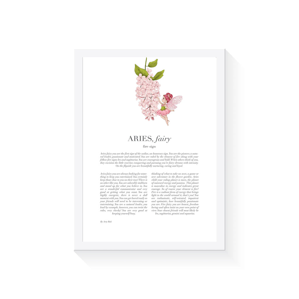 Arty Bub Zodiac Fairy Prints