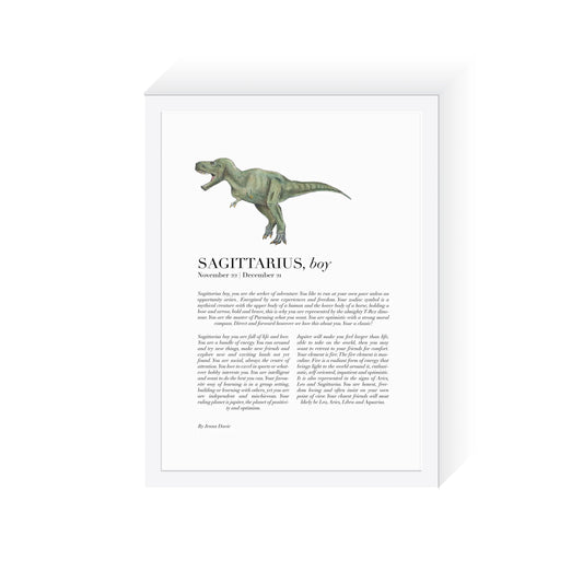 Arty Bub Zodiac Prints Dinosaur