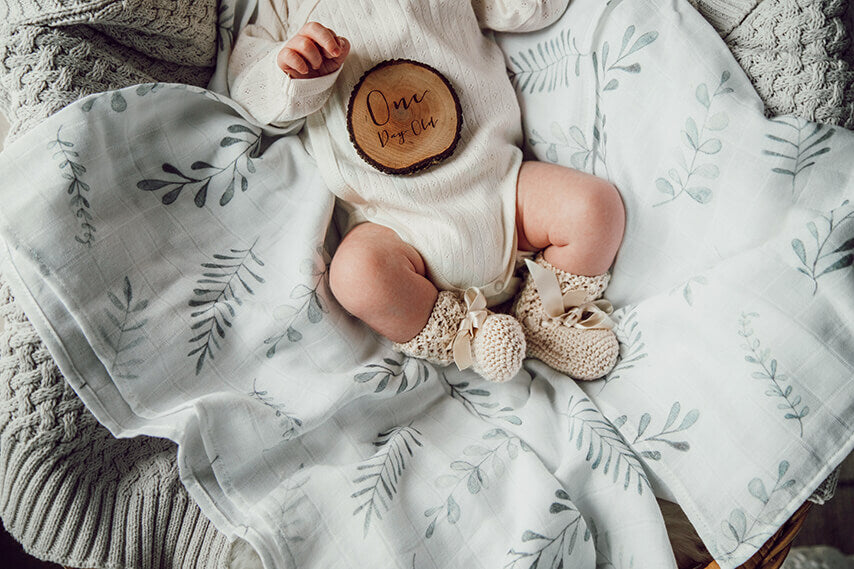 Snuggle Hunny Organic Muslin Wrap - Wild Fern