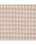 Wheat Gingham LS Romper