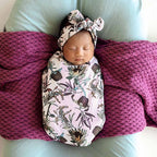 Snuggle Hunny Snuggle Swaddle & Topknot Set - Banksia