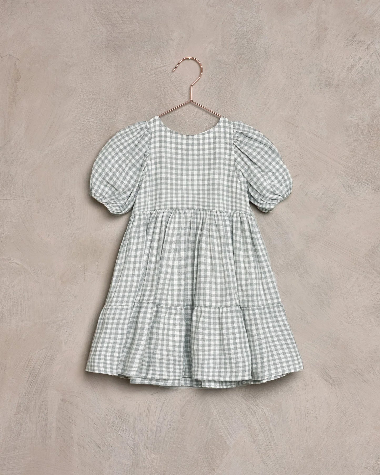 NORALEE chloe dress | dusty blue gingham