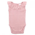 Bebe Dusky Pink Pointelle SS Bodysuit