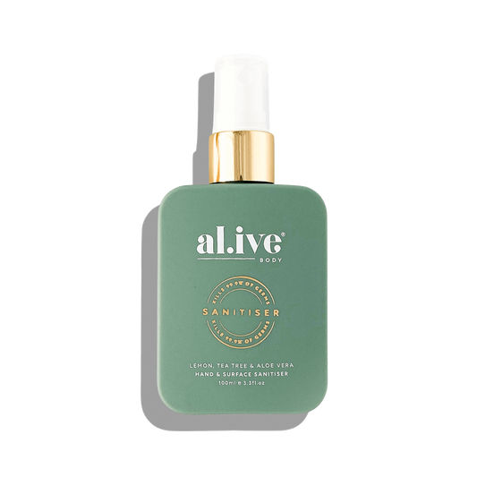 Al.ive Body Hand & Surface Sanitiser Spray- Lemon, Tea Tree & Aloe Vera