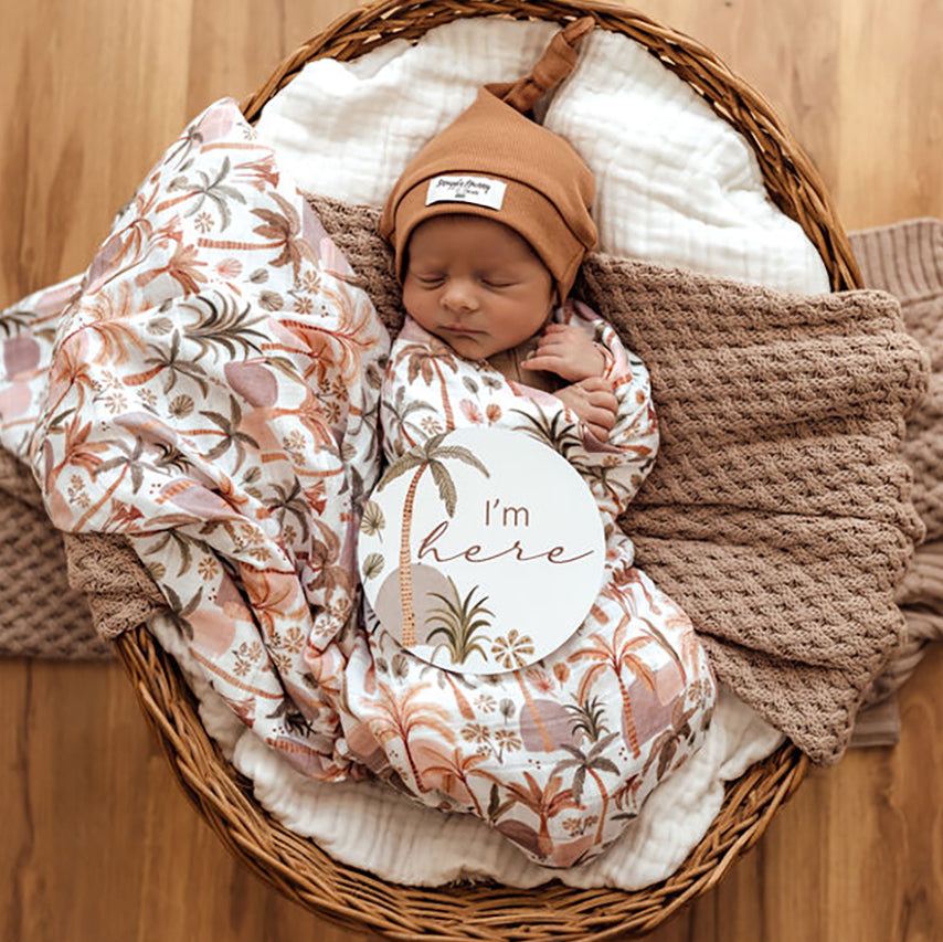 Snuggle Hunny Organic Muslin Wrap - Palm Springs