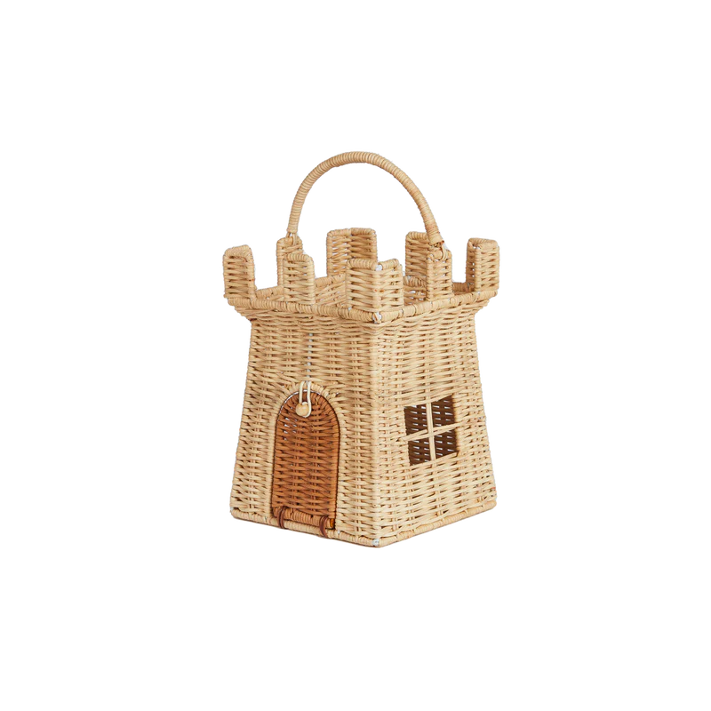 Olli Ella Rattan Castle Bag