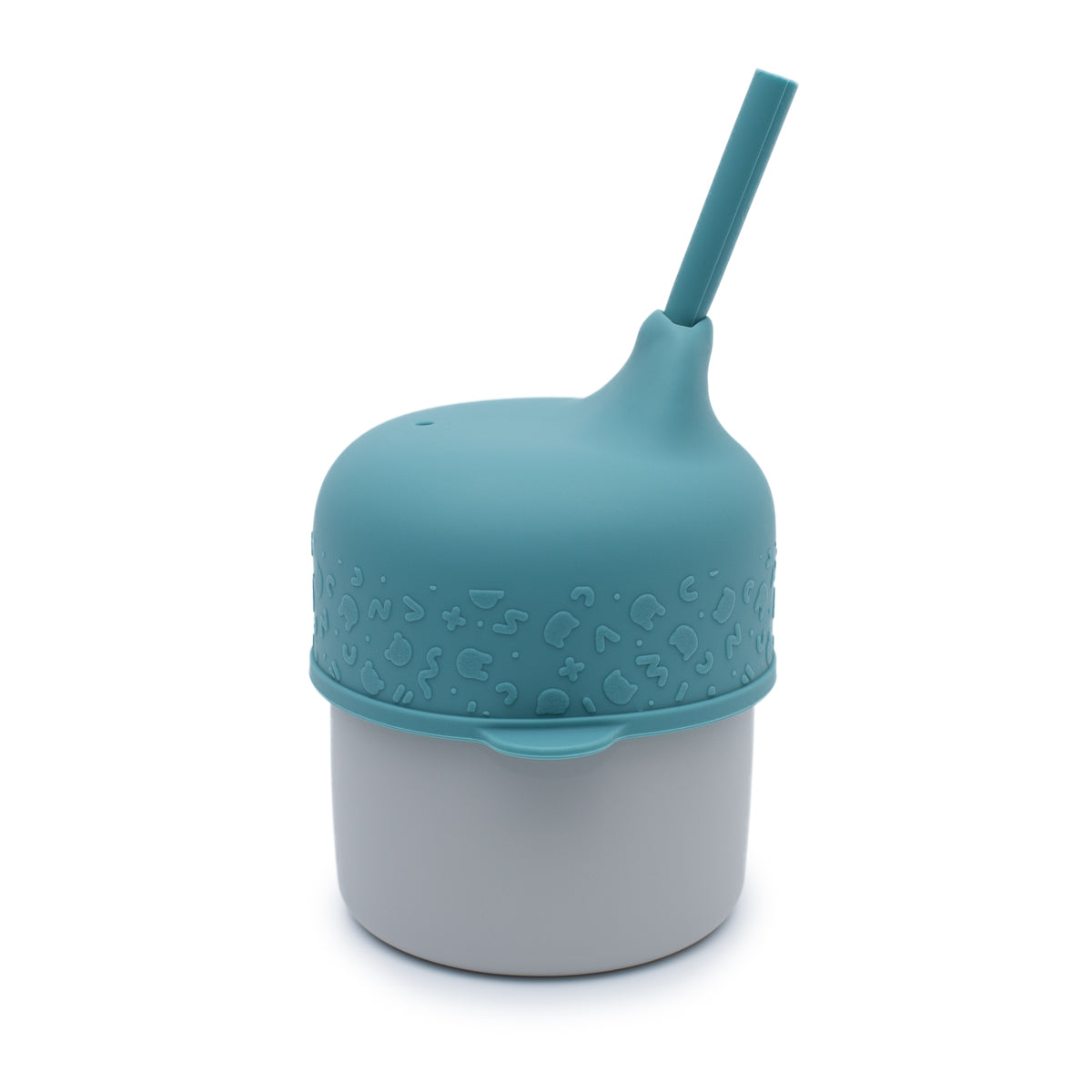 We Might Be Tiny Sippie Lid + Mini Straw - Blue Dusk