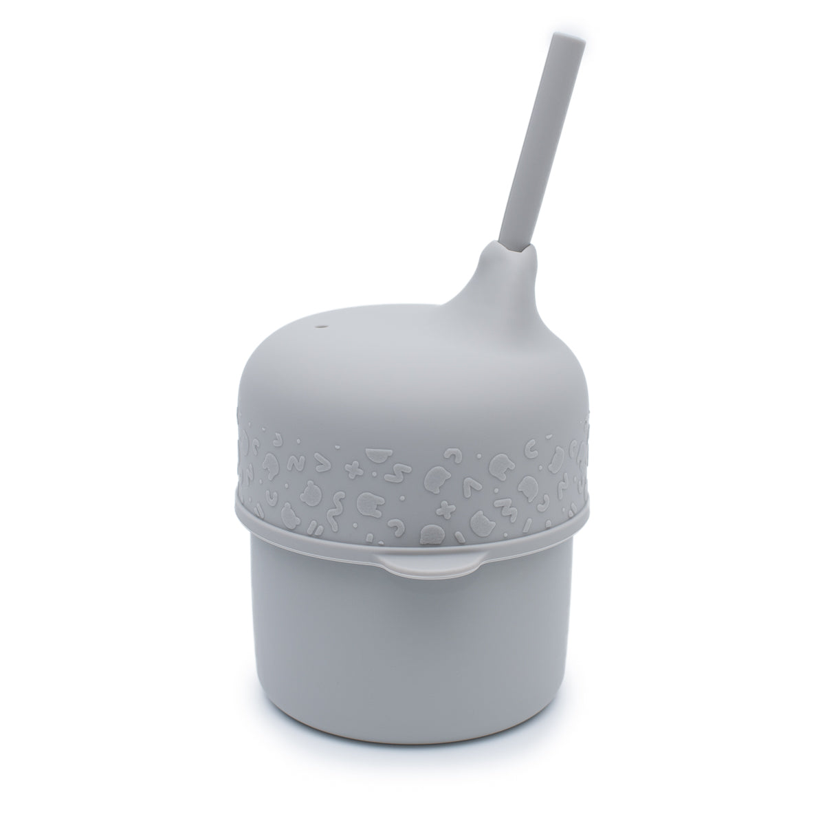 We Might Be Tiny Sippie Lid + Mini Straw - Grey
