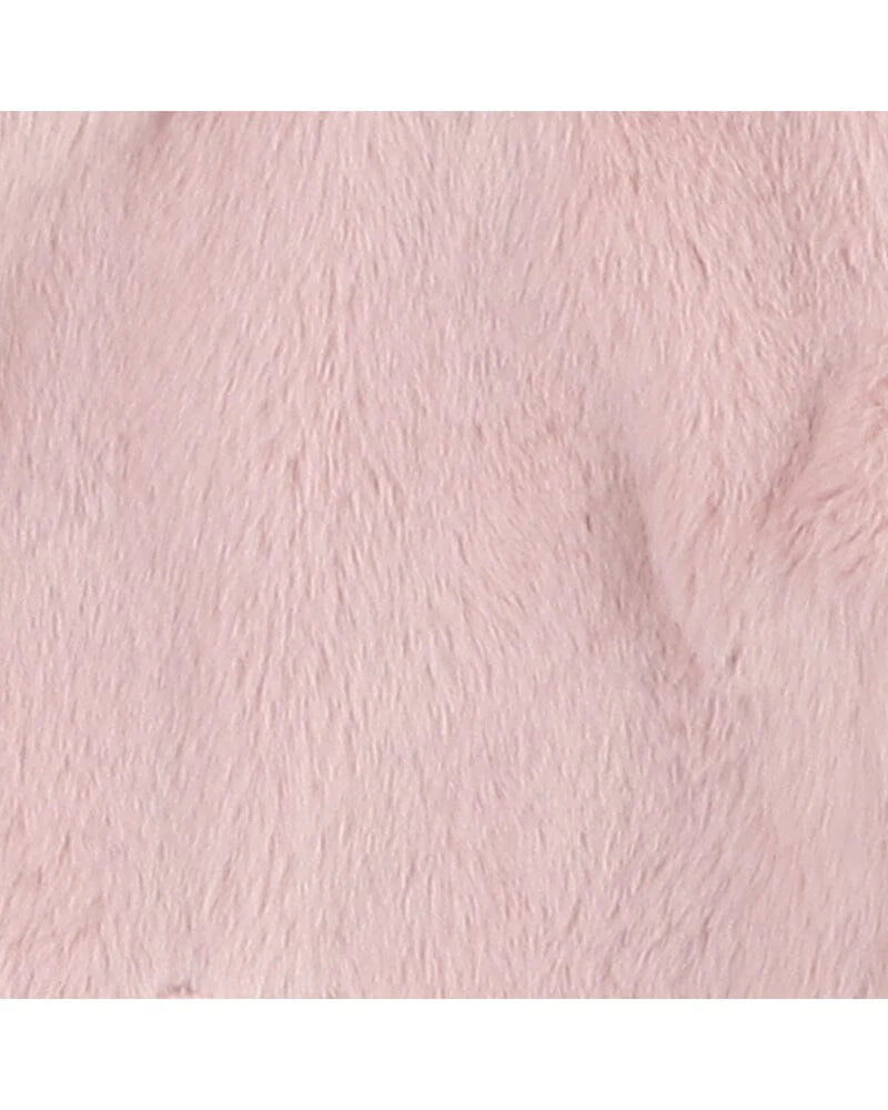 Soft Pink Faux Fur Onesie